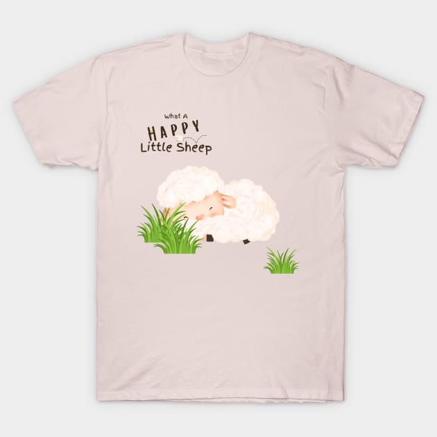 What A Happy Little Sheep | Sleeping T-Shirt by Bread of Life Bakery & Blog